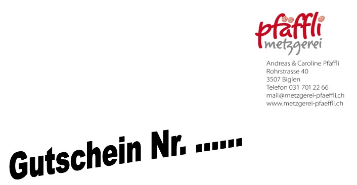 Wichtiger Hinweis zur Einlösung von Gutscheinen